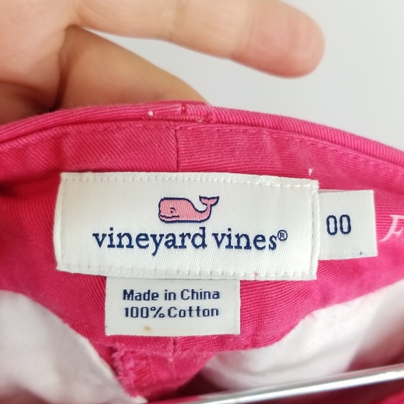 Vineyard Vines Pink Cotton shorts size 00 - Picture 3 of 3